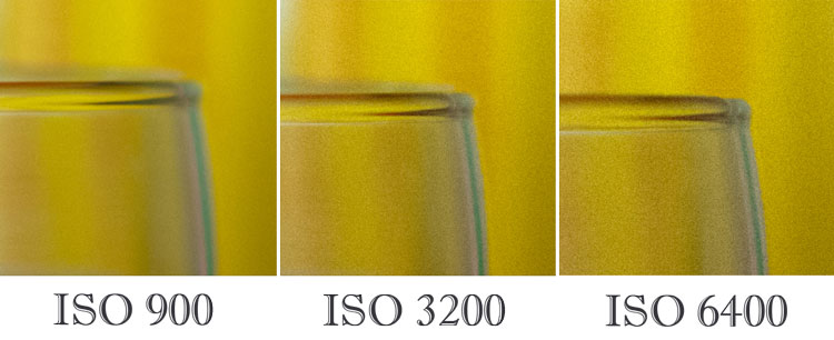 ISO 900, ISO 3200, ISO 6400 Nikon d610