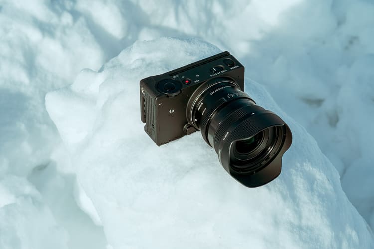 sigma 20mm f/2 на снегу